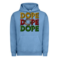 Pigment Pebble Blue dope dope dope Urban Hoodie - texasbilliewilder