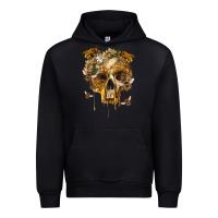 Black Flower Skeleton Bees Urban Hoodie - RanaPortraitStore
