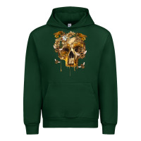 Forest Green Flower Skeleton Bees Urban Hoodie - RanaPortraitStore