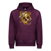 Mauve Wine Flower Skeleton Bees Urban Hoodie - RanaPortraitStore