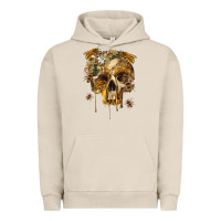 Pigment French Oak Flower Skeleton Bees Urban Hoodie - RanaPortraitStore