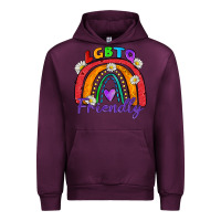 Mauve Wine lgbtq friendly Urban Hoodie - Zillion Design Studio