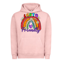 Pigment Salmon lgbtq friendly Urban Hoodie - Zillion Design Studio