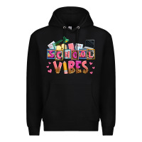 Black school vibes Premium Hoodie - AdoDesignShop