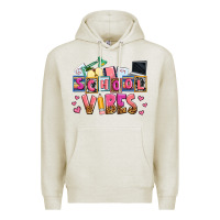 Oatmeal Heather school vibes Premium Hoodie - AdoDesignShop