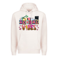 Pale Pink school vibes Premium Hoodie - AdoDesignShop
