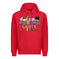 Red school vibes Premium Hoodie - AdoDesignShop