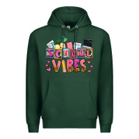 Sports Green school vibes Premium Hoodie - AdoDesignShop
