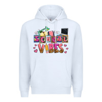 White school vibes Premium Hoodie - AdoDesignShop