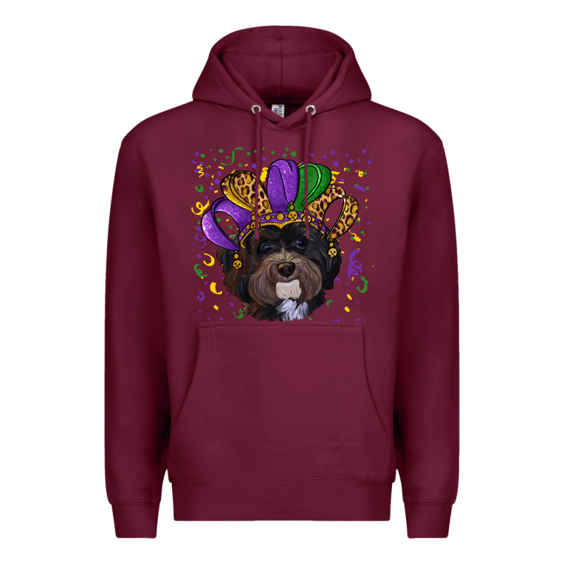 Mardi Gras Hat Havanese Dog Premium Hoodie by RanaPortraitStore | Teevron