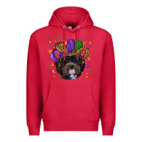 Cardinal mardi gras hat havanese dog Premium Hoodie - RanaPortraitStore