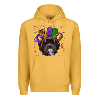 Mustard mardi gras hat havanese dog Premium Hoodie - RanaPortraitStore