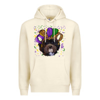 Sandshell mardi gras hat havanese dog Premium Hoodie - RanaPortraitStore