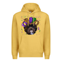 Antique Gold mardi gras hat havanese dog Premium Hoodie - RanaPortraitStore