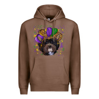 Chestnut mardi gras hat havanese dog Premium Hoodie - RanaPortraitStore