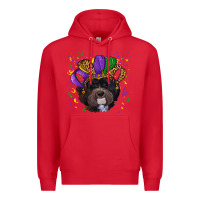 Red mardi gras hat havanese dog Premium Hoodie - RanaPortraitStore