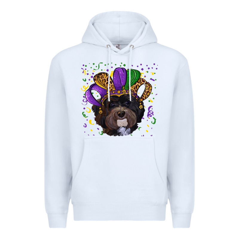 Mardi Gras Hat Havanese Dog Premium Hoodie by RanaPortraitStore | Teevron
