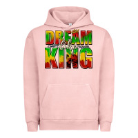Pigment Salmon dream like king with crown Urban Hoodie - texasbilliewilder