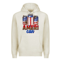 Oatmeal Heather Ameri can Premium Hoodie - texasbilliewilder