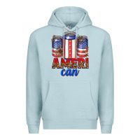 Blue Mist Ameri can Premium Hoodie - texasbilliewilder