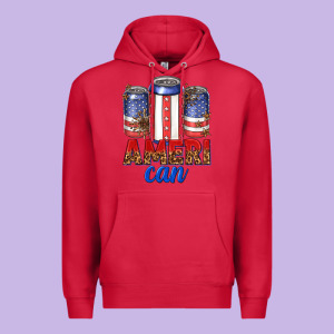 Ameri Can Premium Hoodie Designed By Texasbilliewilder