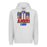 Dove Grey Ameri can Premium Hoodie - texasbilliewilder