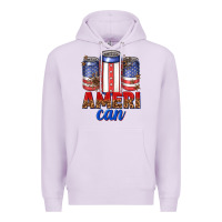 Lilac Ameri can Premium Hoodie - texasbilliewilder