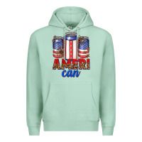 Seafoam Ameri can Premium Hoodie - texasbilliewilder