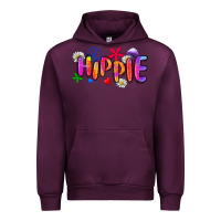 Mauve Wine hippie Urban Hoodie - Zillion Design Studio
