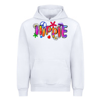 White hippie Urban Hoodie - Zillion Design Studio