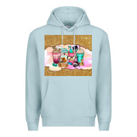 Blue Mist small business coffee cups Premium Hoodie - Zillion Design Studio