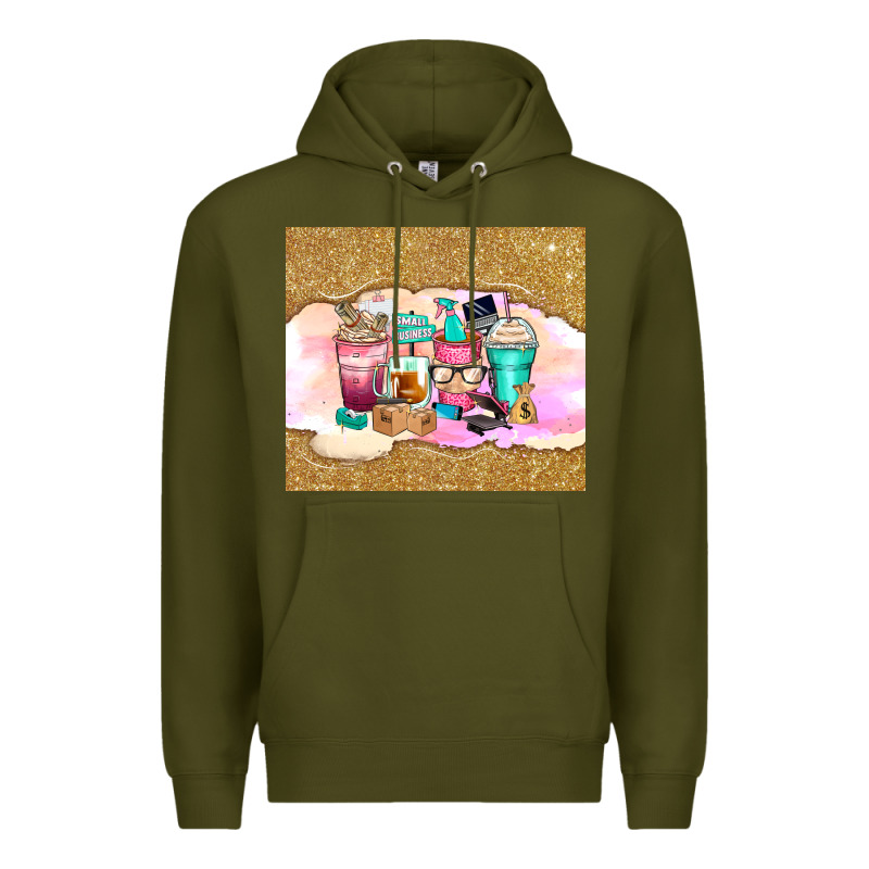 Small Business Coffee Cups Premium Hoodie by Zillion Design Studio | Teevron