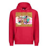 Cardinal small business coffee cups Premium Hoodie - Zillion Design Studio