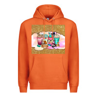 Carrot small business coffee cups Premium Hoodie - Zillion Design Studio