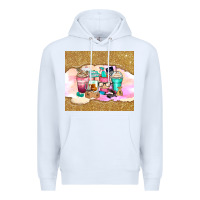 White small business coffee cups Premium Hoodie - Zillion Design Studio