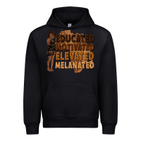 Black educated motivated elevated melanated Urban Hoodie - texasbilliewilder