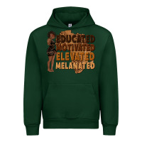 Forest Green educated motivated elevated melanated Urban Hoodie - texasbilliewilder