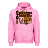 Fuchsia Pink educated motivated elevated melanated Urban Hoodie - texasbilliewilder