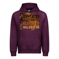 Mauve Wine educated motivated elevated melanated Urban Hoodie - texasbilliewilder