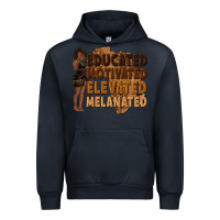 Navy educated motivated elevated melanated Urban Hoodie - texasbilliewilder