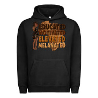 Pigment Black educated motivated elevated melanated Urban Hoodie - texasbilliewilder