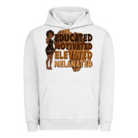 Pigment Lunar Rock educated motivated elevated melanated Urban Hoodie - texasbilliewilder