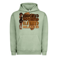 Pigment Oil Green educated motivated elevated melanated Urban Hoodie - texasbilliewilder