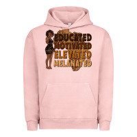 Pigment Salmon educated motivated elevated melanated Urban Hoodie - texasbilliewilder
