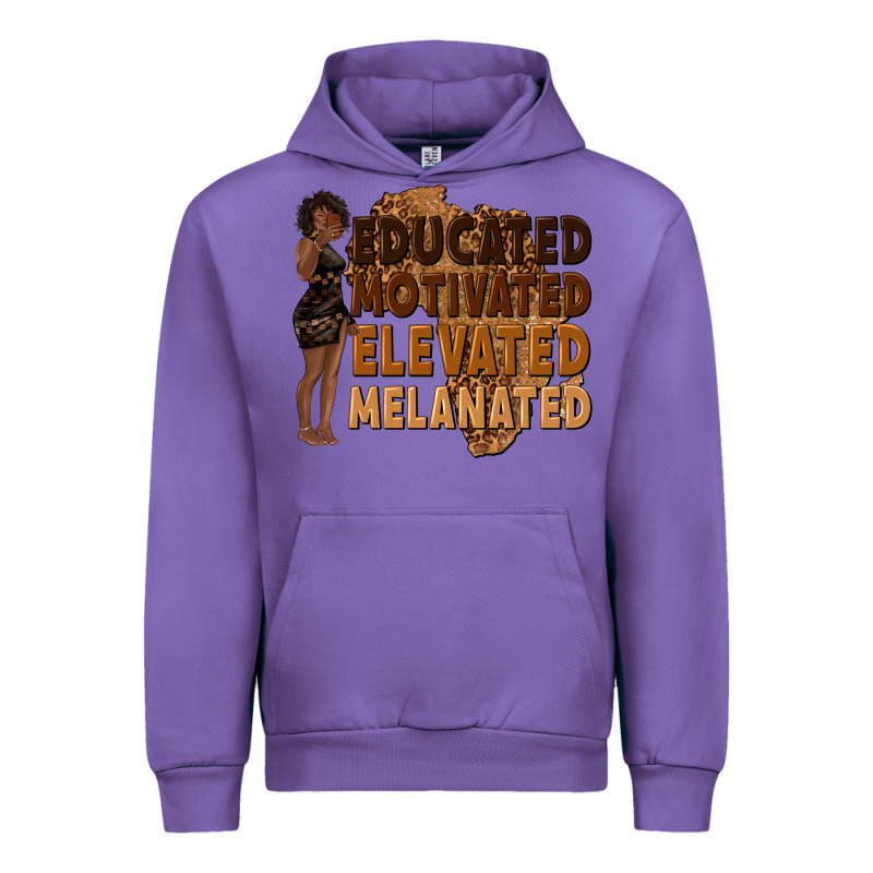 Educated Motivated Elevated Melanated Urban Hoodie by texasbilliewilder | Teevron