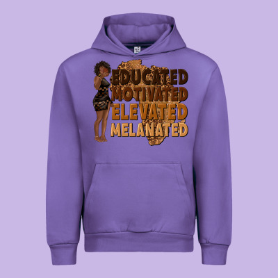 Urban Hoodie educated motivated elevated melanated