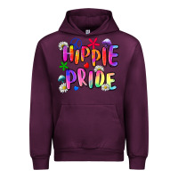 Mauve Wine hippie pride Urban Hoodie - Zillion Design Studio