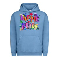 Pigment Pebble Blue hippie pride Urban Hoodie - Zillion Design Studio