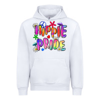 White hippie pride Urban Hoodie - Zillion Design Studio