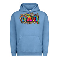 Pigment Pebble Blue dad pride Urban Hoodie - Zillion Design Studio